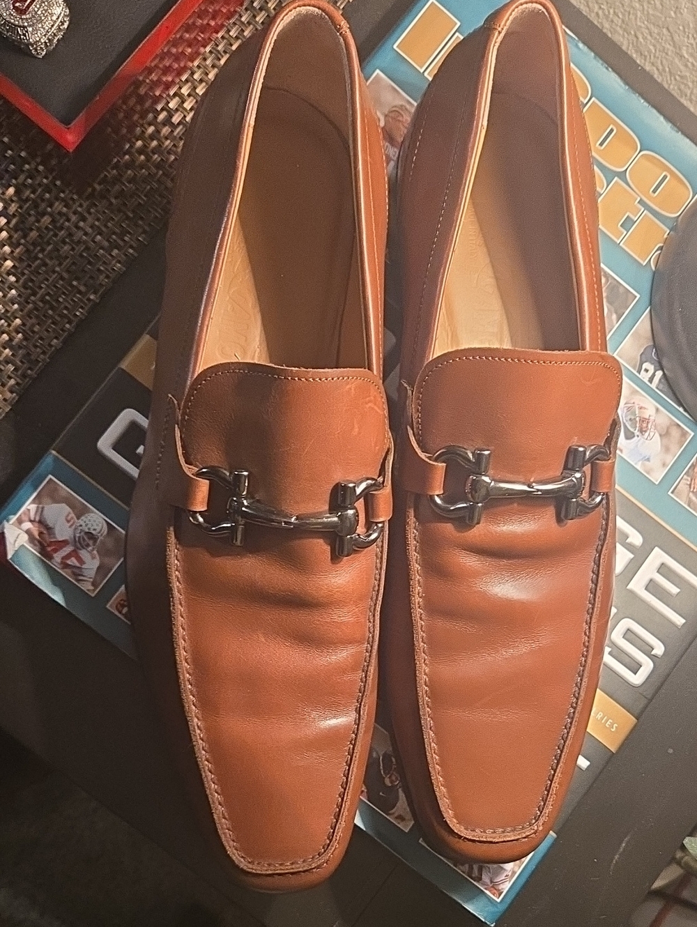 Salvatore Ferragamo Brown Leather Bit Loafers